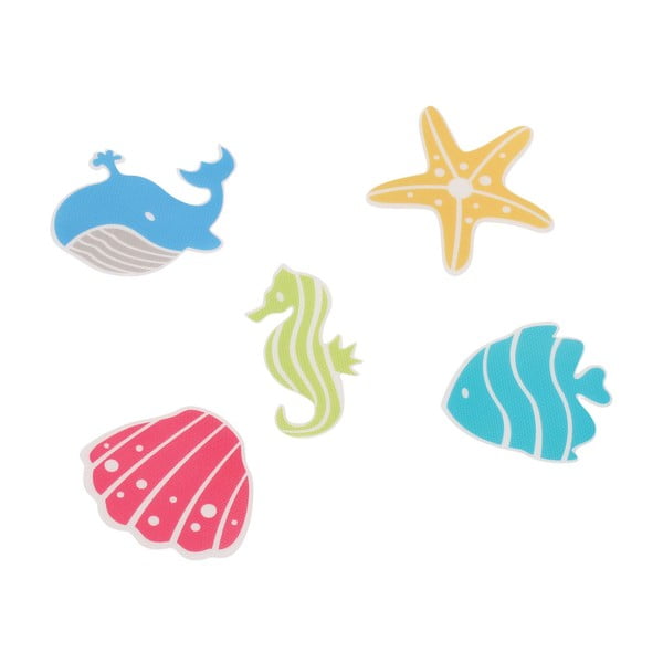 Dječje protuklizne podloge 5 kom za kadu 12x12 cm Waterworld – Spirella