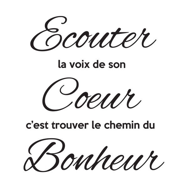 Crna naljepnica Ambiance Quote Écouter-image-2