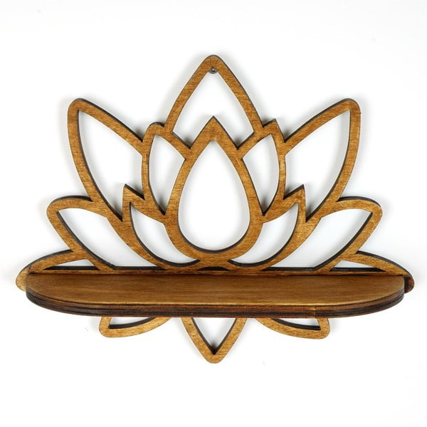 Polica u prirodnoj boji 33 cm Lotus – Kalune Design