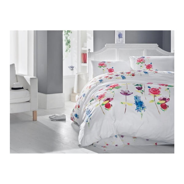 Posteljina sa plahtama za krevet za jednu osobu Spring, 160 x 220 cm