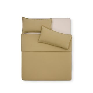 Žuta /zelena posteljina za bračni krevet/za produženi krevet od pamučnog perkala 260x240 cm Sifinia – Kave Home