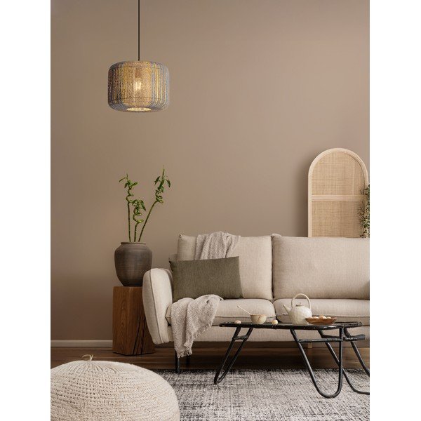 Plava/u prirodnoj boji viseća svjetiljka od užeta ø 33 cm Abby – Nova Luce-image-2