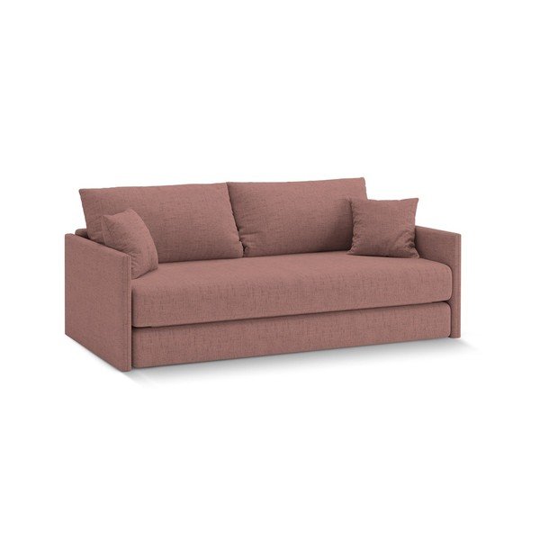 Ružičasta sklopiva sofa od šenila 209 cm Shannon – Cosmopolitan Design-image-1