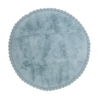Plavi ručno rađeni pamučni tepih Nattiot Perla, ø 110 cm