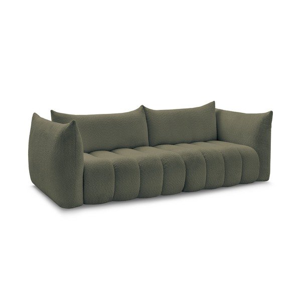 Zelena sofa od bouclé tkanine 286 cm Azra – Bobochic Paris-image-2
