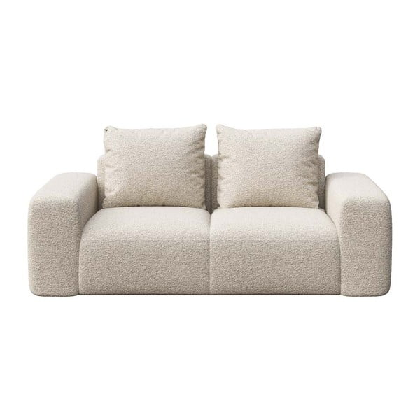 Bež sofa od bouclé tkanine 212 cm Feiro – MESONICA