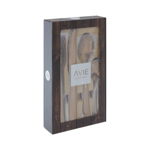 Set s 16 komada pribora za jelo od nehrđajućeg čelika Premier Housewares Lustra-image-1