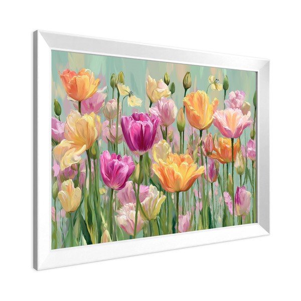 Tiskana slika s okvirom 75x56 cm Spring Tulip – Styler-image-3