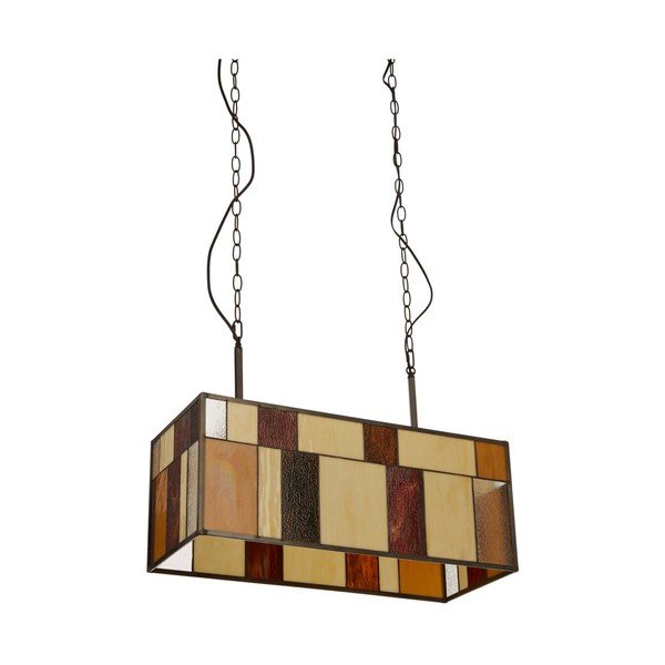Metalna viseća svjetiljka sa staklenim sjenilom Waldorf – Premier Housewares-image-4