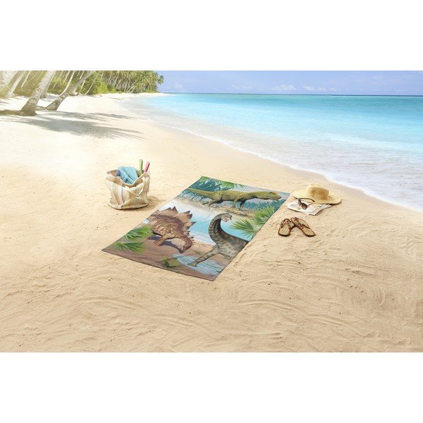 Ručnik za plažu od samta za djecu 75x150 cm Dino – Good Morning-image-1