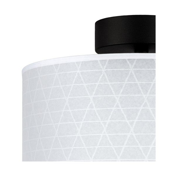 Bijela stropna svjetiljka s uzorkom trokuta Sotto Luce Taiko, ⌀ 25 cm-image-1