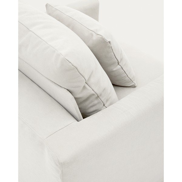 Bijela presvlaka 92 cm Nora – Kave Home-image-1