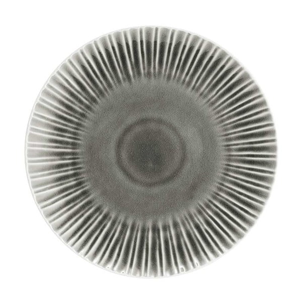 Sivi zemljani tanjur Ladelle Mia, ⌀ 27,5 cm