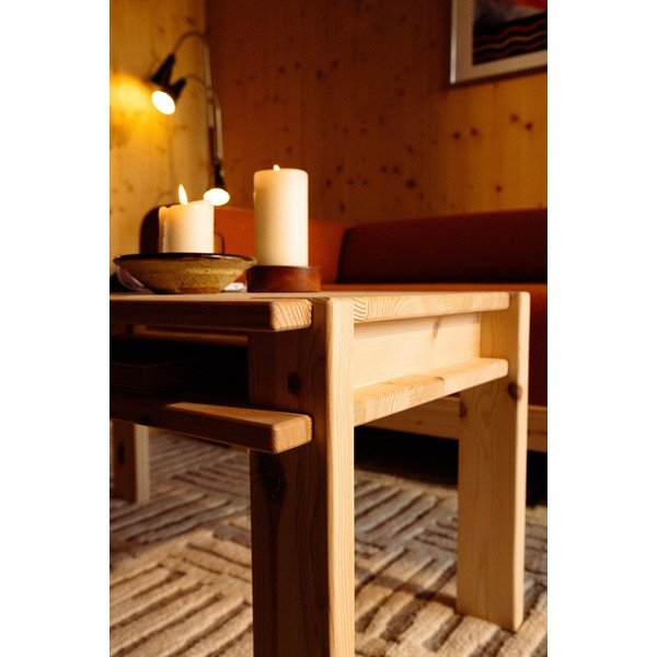 Stolić za kavu od masivnog bora u svijetloj prirodnoj boji 50x80 cm Tuck – Karup-image-2