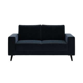 Tamnoplava baršunasta sofa Ghado Fynn, 168 cm