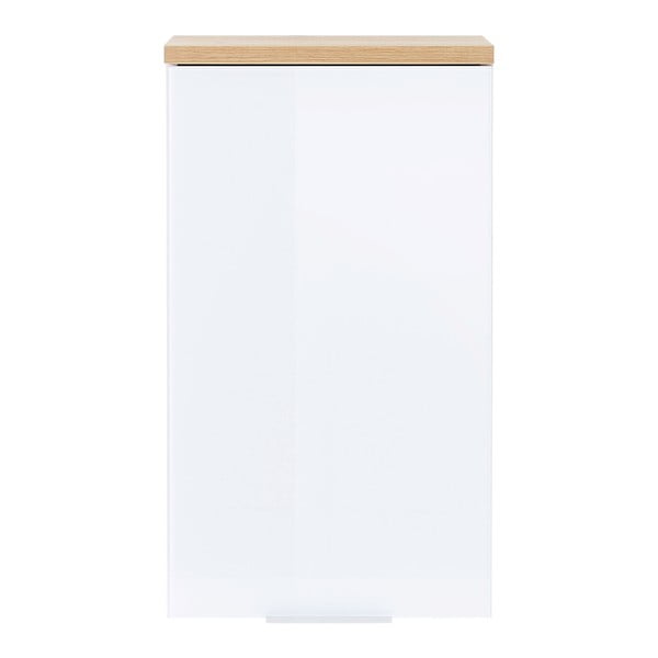 Bijeli viseći kupaonski ormarić u dekoru hrasta 39x69 cm Pescara – Germania