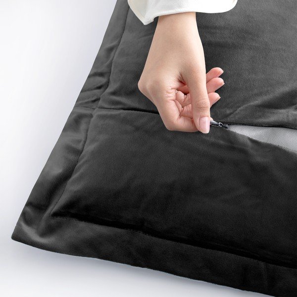 Set od 2 tamnosive AmeliaHome bočne navlake za jastuke, 45 x 45 cm-image-3