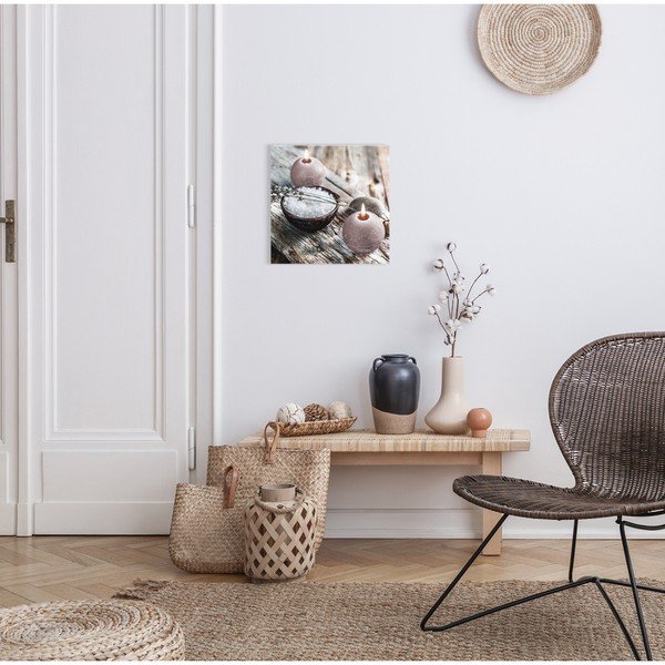 Slika Styler Glasspik Spa &amp; Zen Grey Wood, 30 x 30 cm-image-1