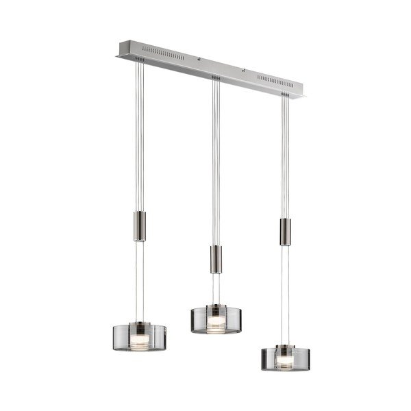 Metalna LED viseća svjetiljka s mogućnosti zatamnjivanja u srebrnoj boji Lavin – Fischer & Honsel