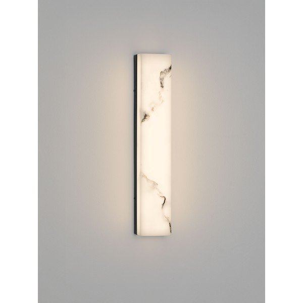 Bijela/mat crna LED zidna lampa u kamenom dekoru Shado – Nova Luce-image-3