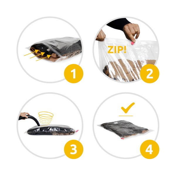 Vakuum vrećice za odjeću u setu 2 kom Aspi Form XL – Compactor-image-3