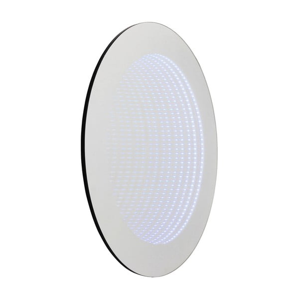 Zidno ogledalo s LED svjetlima Kare Design Infinity Colore, Ø 80 cm