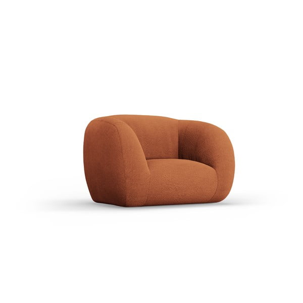 Narančasta fotelja od bouclé tkanine Essen – Cosmopolitan Design