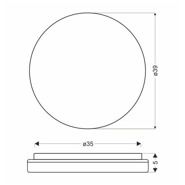 LED stropna svjetiljka u prirodnoj boji ø 39 cm Gandava – Candellux Lighting-image-2