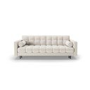 Krem sklopiva/s prostorom za odlaganje sofa 222 cm Bali – Cosmopolitan Design