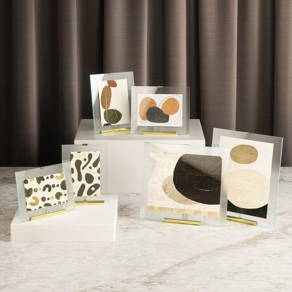 Stakleni stojeći okvir u zlatnoj boji 16x20 cm Flute – Umbra-image-4