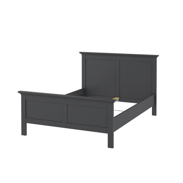 Sivi bračni krevet 140x200 cm Paris – Tvilum-image-3