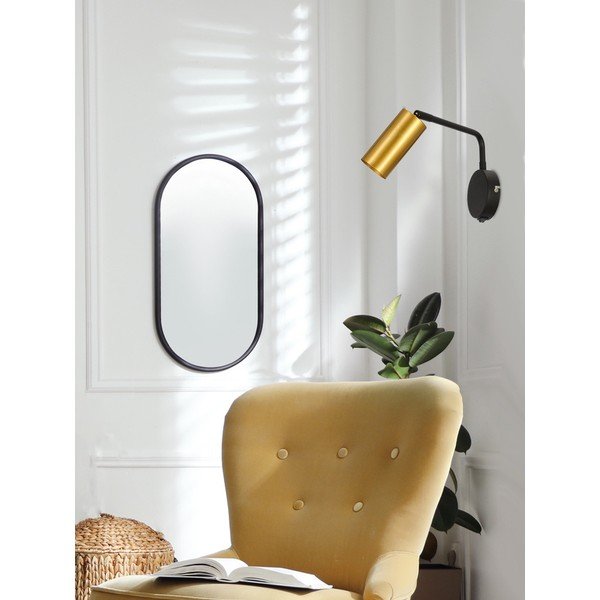 Metalna zidna lampa u crno-zlatnoj boji Tina - Candellux Lighting-image-1
