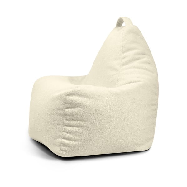 Krem vreća za sjedenje od bouclé tkanine Play Amuse – SLOWDOWN