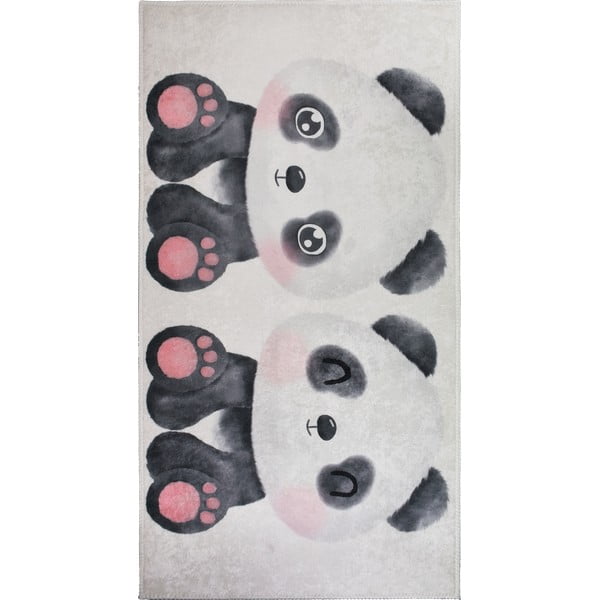 Crno-bijeli dječji tepih 100x160 cm Panda Friends – Vitaus