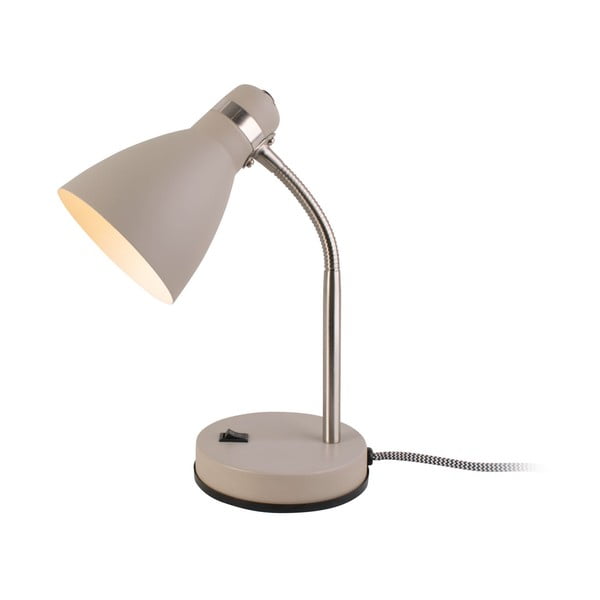 Siva stolna lampa Leitmotiv Study, visina 30 cm-image-4