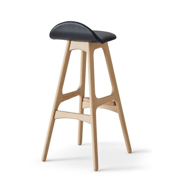 Kožna okretna barska stolica 86 cm Buck – Hammel Furniture-image-2