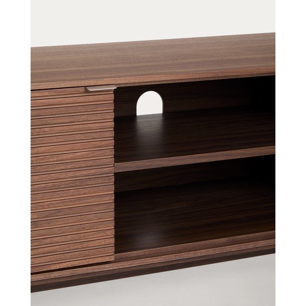 TV komoda u dekoru oraha u tamnoj prirodnoj boji 150x46x40 cm Norlen – Kave Home-image-2