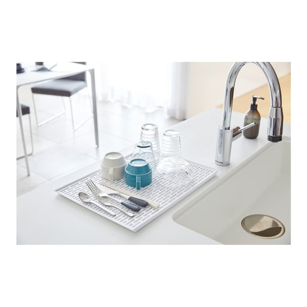 Bijeli stalak za okapanje posuđa YAMAZAKI Tower-image-1