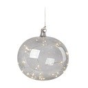 Sivi viseći božićni svjetlosni ukras ø 18 cm Lina – Markslöjd