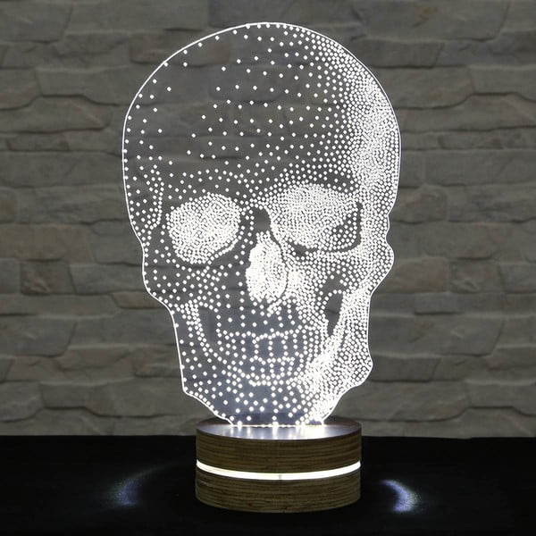 3D stolna lampa Skull Classic