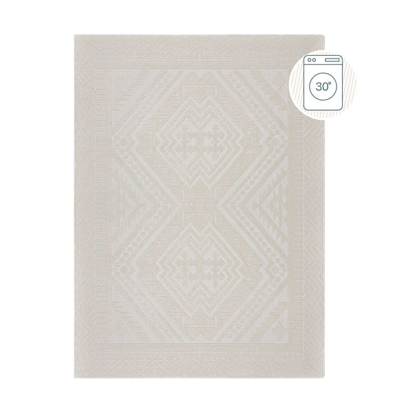 Krem perivi tepih od šenila 80x160 cm Jaipur – Flair Rugs