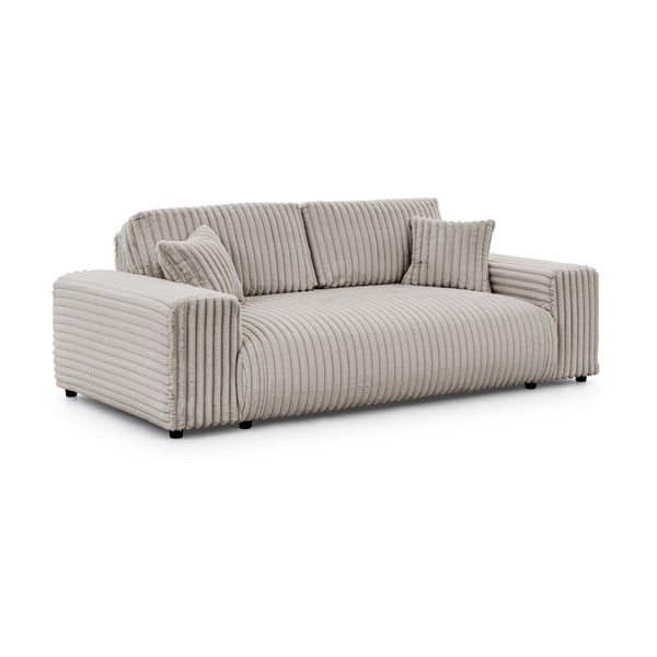 Svijetlo siva sofa od samta 213 cm Justin – Ropez