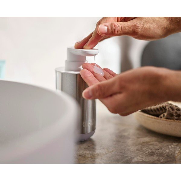 Dozator sapuna od nehrđajućeg čelika u srebrnoj boji 300 ml Duo Steel – Joseph Joseph-image-2
