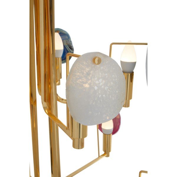 Metalna viseća svjetiljka u zlatnoj boji Glamour – Premier Housewares-image-4