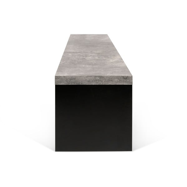 Crno-siva klupa s detaljima od betona Temahome Detroit, 140 x 43 cm-image-2
