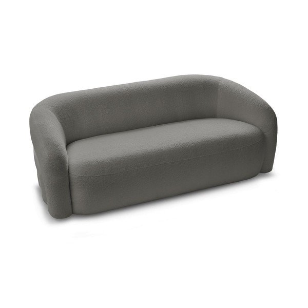 Siva sofa od bouclé tkanine 193 cm Elina – Bobochic Paris-image-3