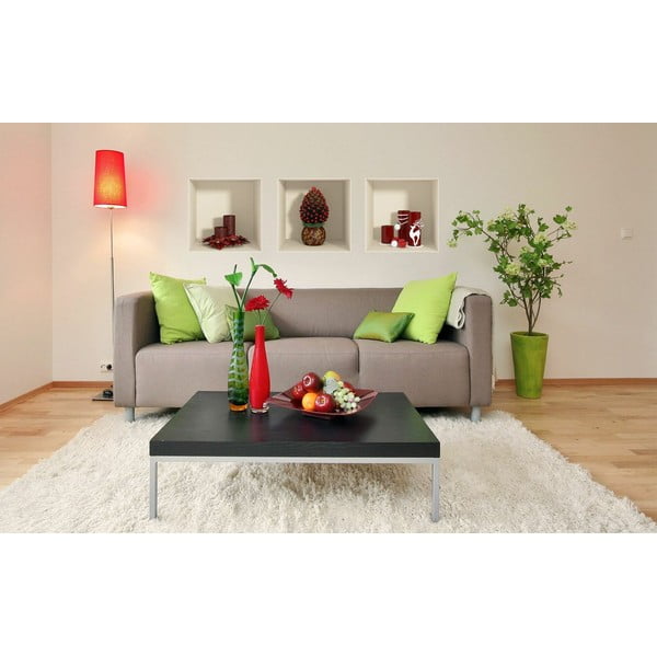 Set od 3 božićne naljepnice s 3D efektom Ambiance Red Candles and Christmas Tree-image-3