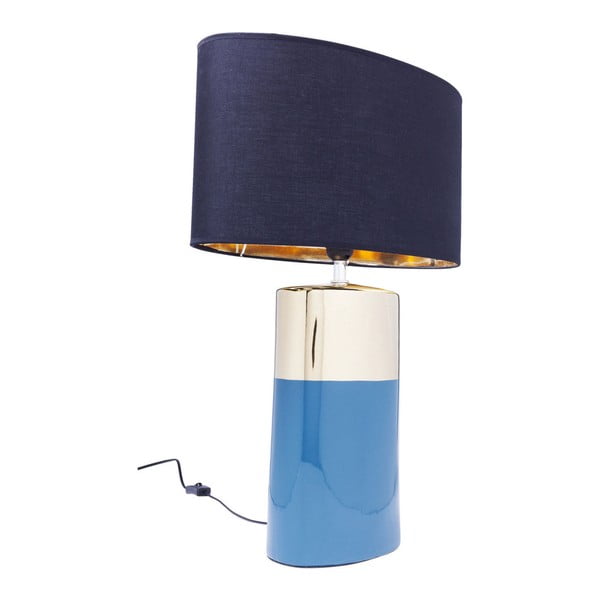 Plava stolna lampa Kare Design Zelda, visina 63,5 cm