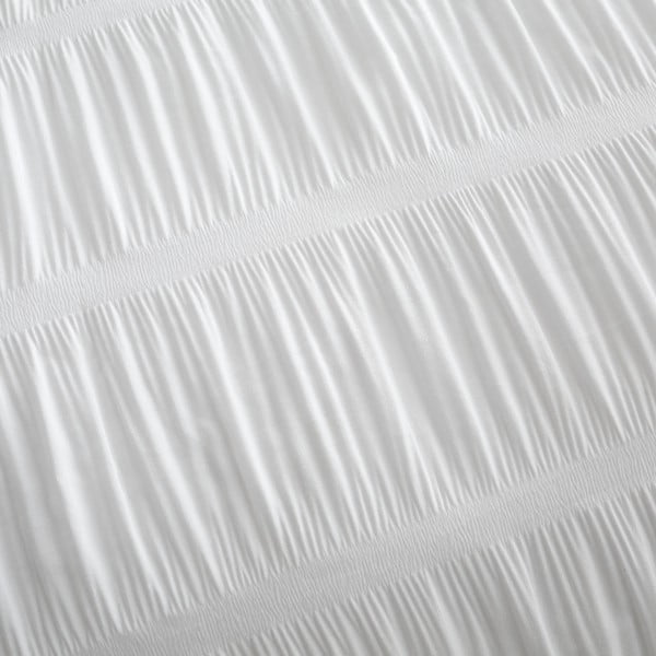 Bijela posteljina za bračni krevet/za produženi krevet od krepa 230x220 cm Seersucker – Catherine Lansfield-image-4