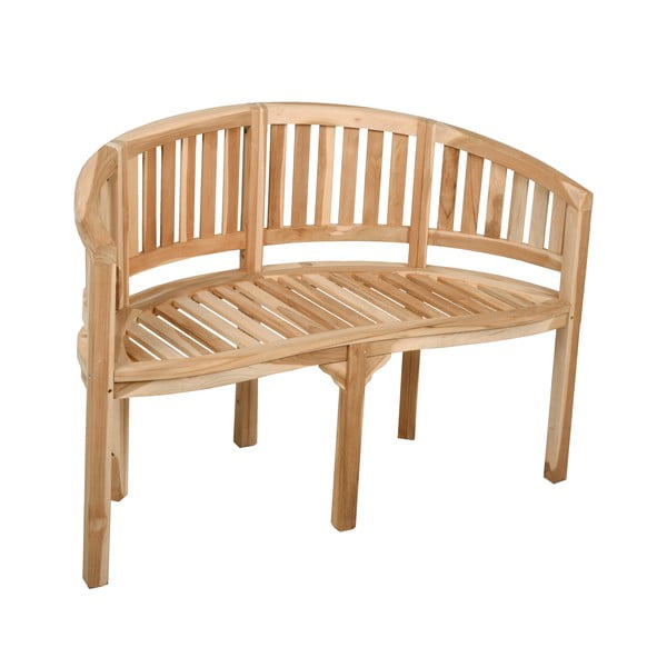 Vrtna klupa od masivnog drveta u prirodnoj boji Ambon – Garden Pleasure